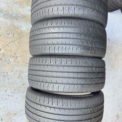 SET OF FOUR 235/45/18 Hankook Kinergy GT Acoustic With 70-80% Left Tesla Model 3 • 