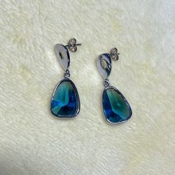 925 Sterling Silver with crystal dangle earring 