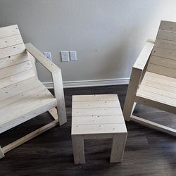 Outdoor patio chairs new build