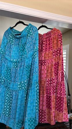 2 set of Long boho style skirts