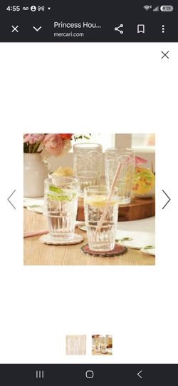 Princess house set de 4 vasos wildflower