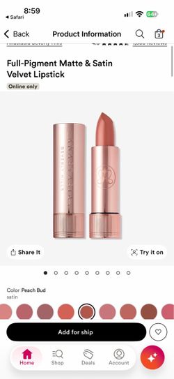 Anastasia Beverly Hills Matte & Satin Velvet Lipstick