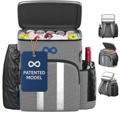Insulated Backpack Cooler - 54 Cans, 24 Hour Cooling