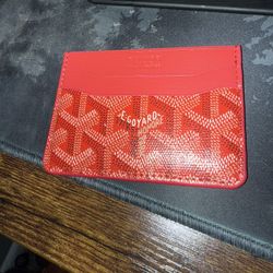 Goyard Red Card Holder