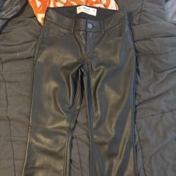 Leather Flared Pants Brand New 