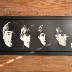 The Beatles Black Framed Wall Art