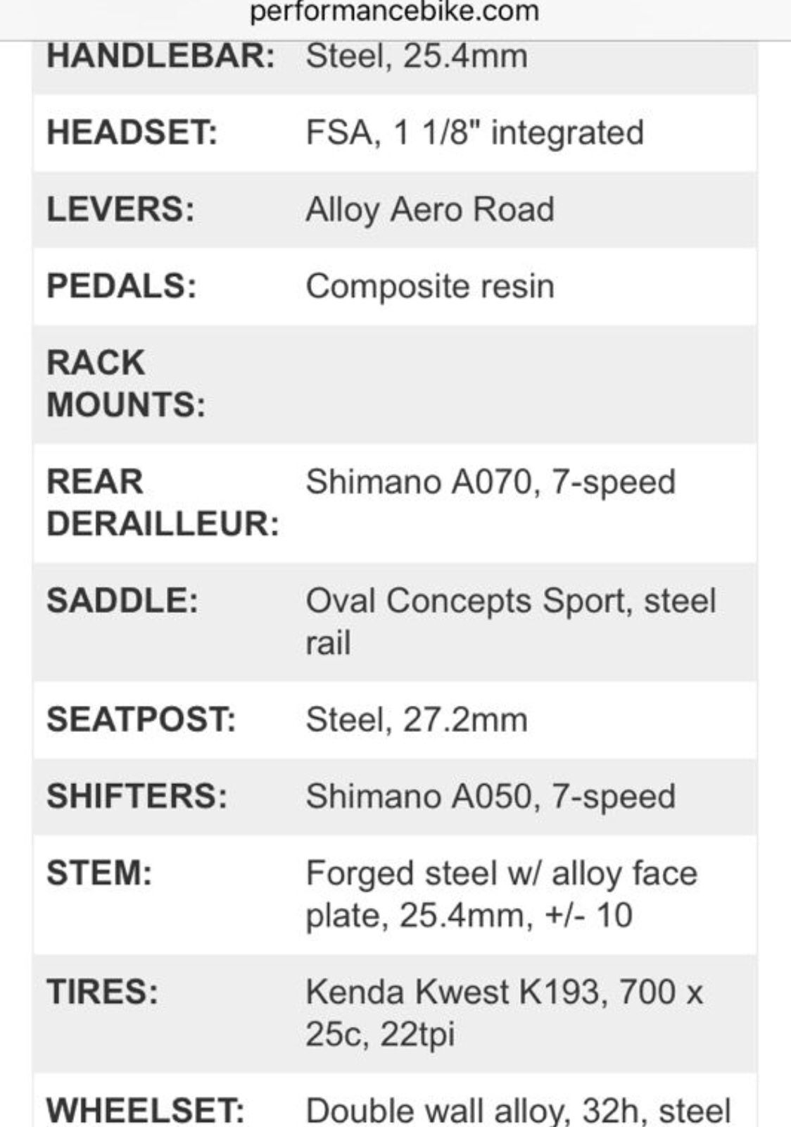 Shimano Derailleur Comparison Chart
