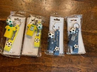 Football Soccer Player Keychains ; each $5