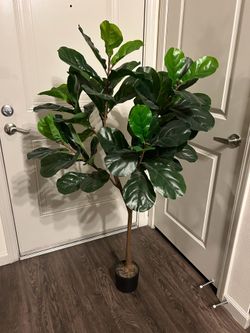 Fake Indoor Fiddle Leaf Fig Tree Plant