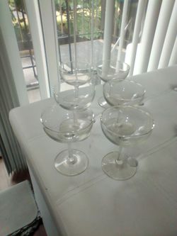 Champagne glasses lot of 6
