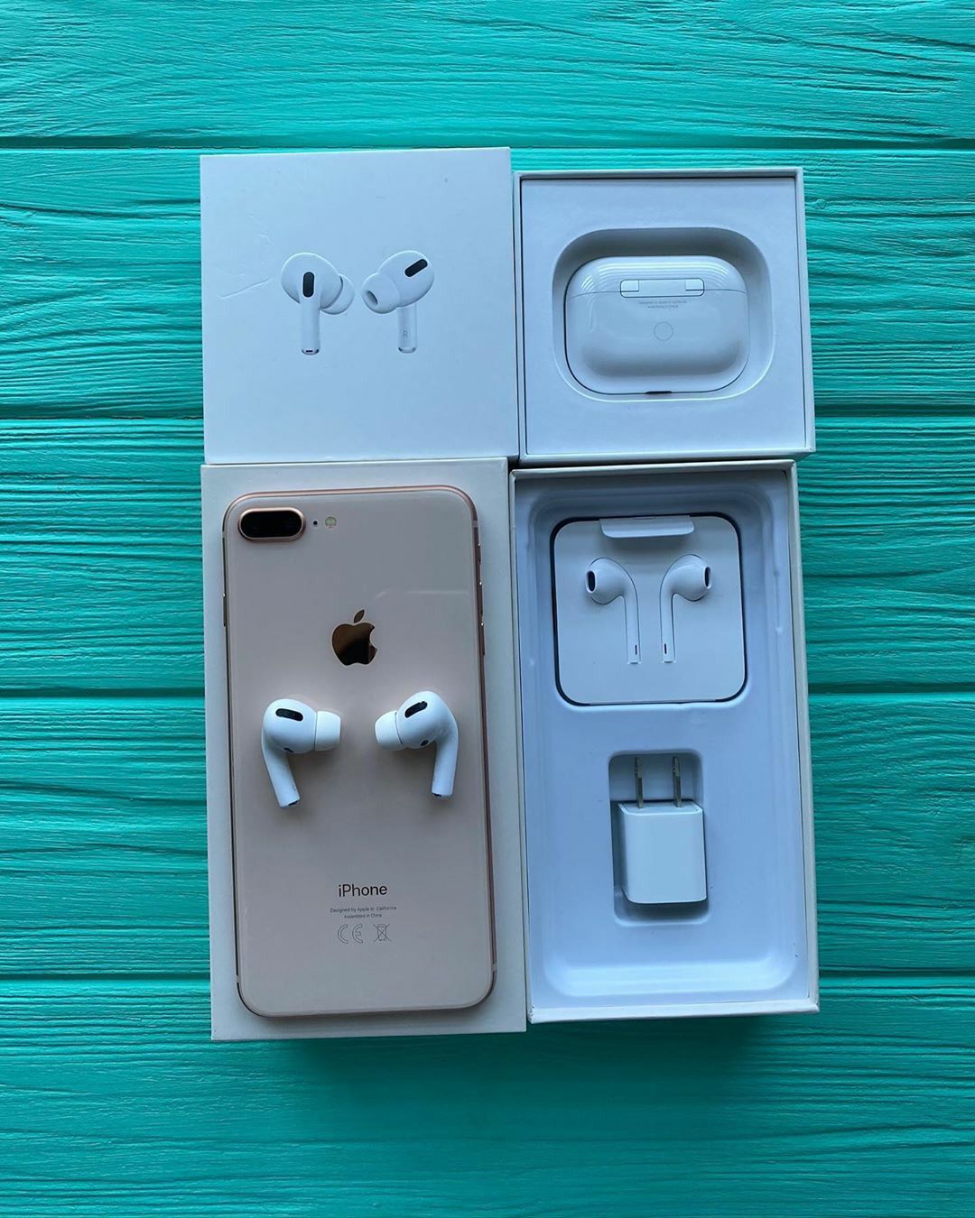 iPhone 8 plus with airpod pro
