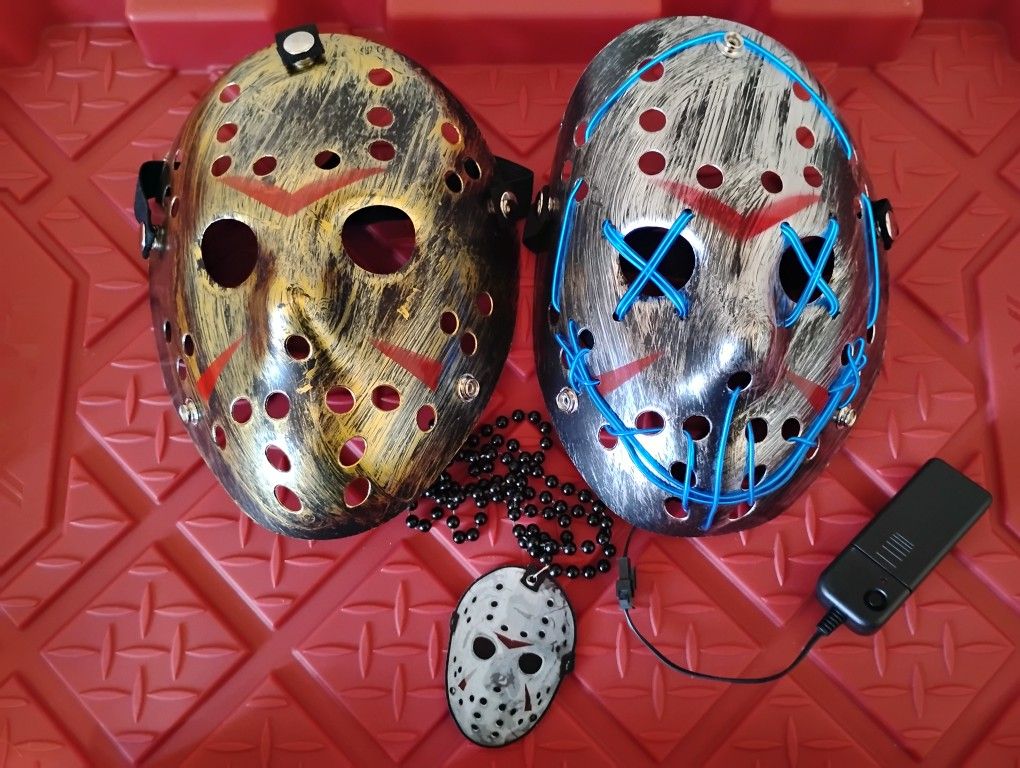 Jason Masks and Beaded Chain