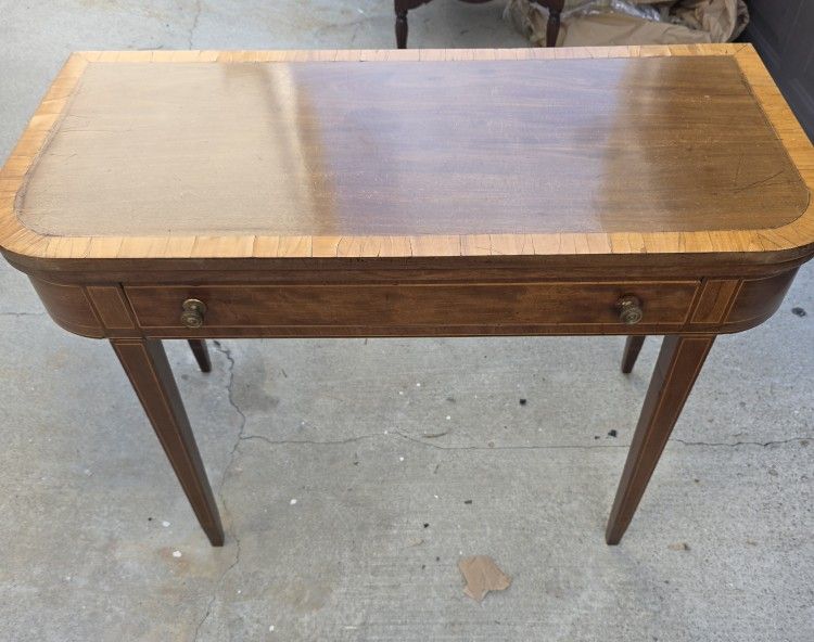 9th Century English Regency Mahogany Flip Top Games Table