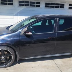 2010 VW GTI Black With Custom Paint Candy Red Paint On Fenders, Mirrors, Door Handles, Antenna Cover, Rear Spoiler, Engine Covers. Fuse Box Cover, Tur