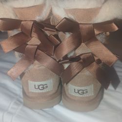 Kids Ug Boots Bailey Bow Brown