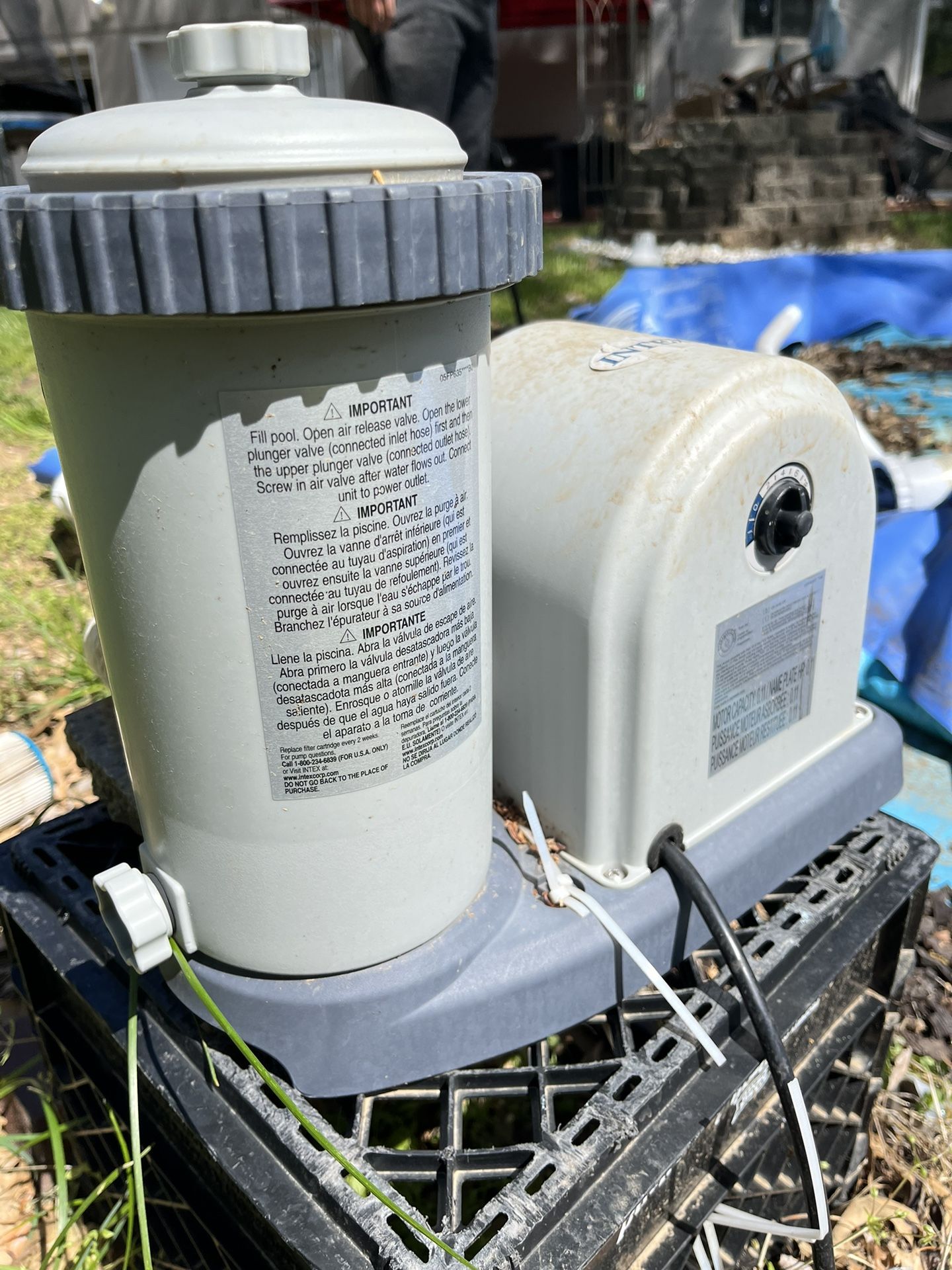 Intex C1500 Above Ground Filter Pump for Sale in Blue Springs, MO OfferUp