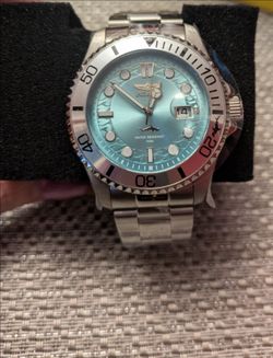 Invicta Pro Diver Watch Silver Blue Dial