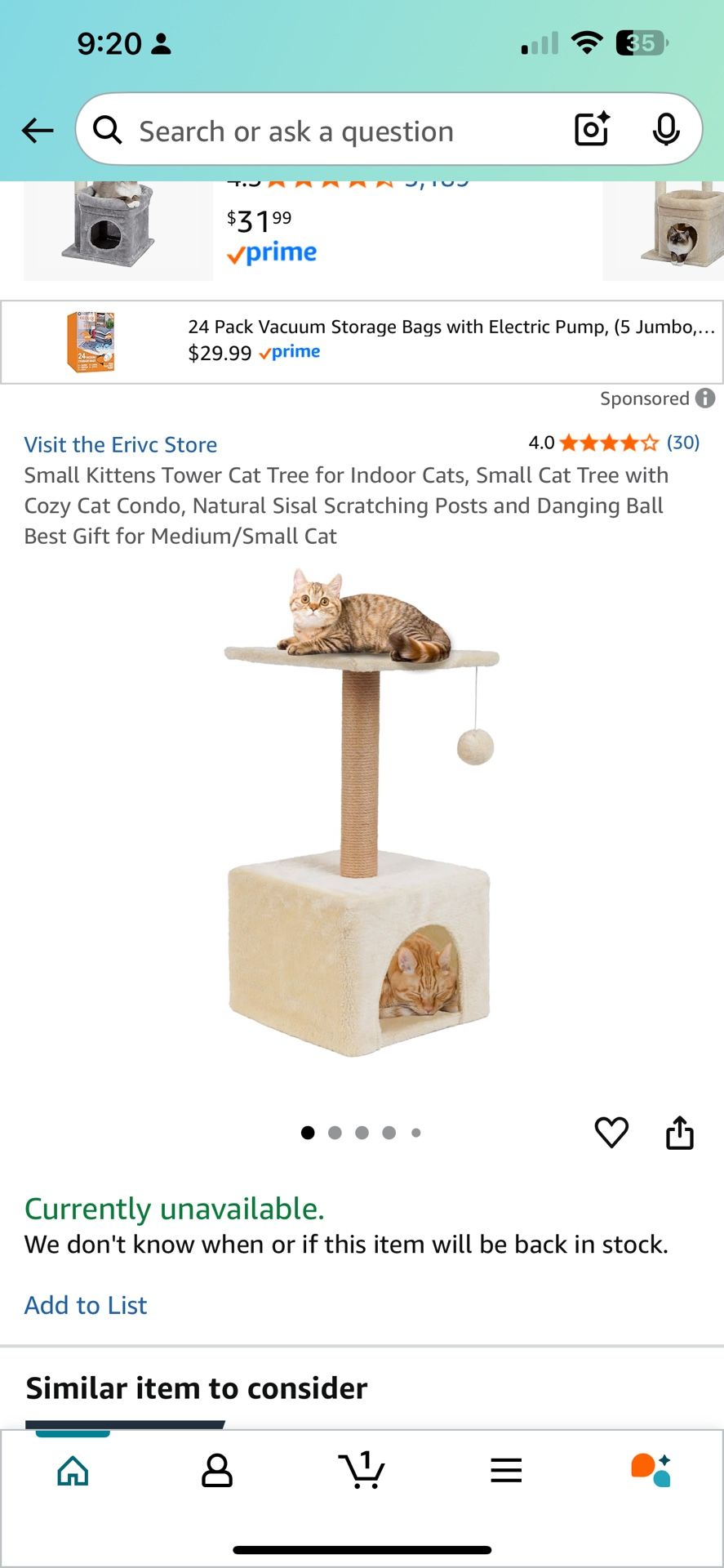 Small Cat Tower