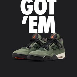 Undefeated Jordan 4 Size 10