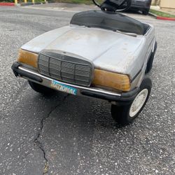 Vintage Metal Pedal  Car Metal  Mercedes Benz 