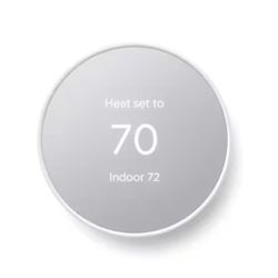 GOOGLE NEST THERMOSTAT SNOW  $65 (NEW OPEN BOX )