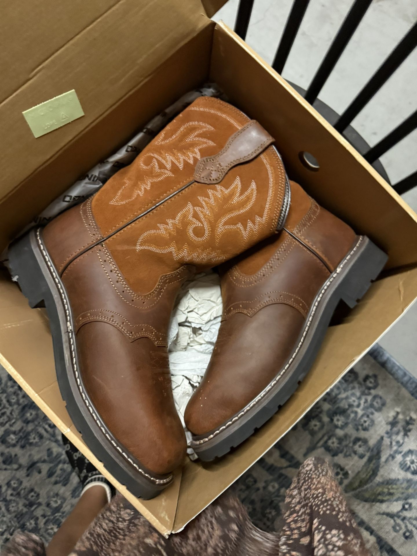 boot steel toe size 13-14