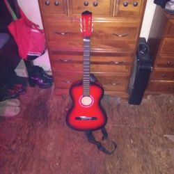 Acoustic Guitar 🎸 Red 