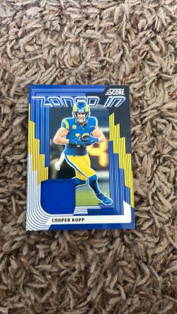 2025 SCORE Football Los Angeles Rams Patch Relic Zoned In Cooper Kupp