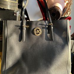 Michael Kors Black Saffiano Leather Tote as is condition