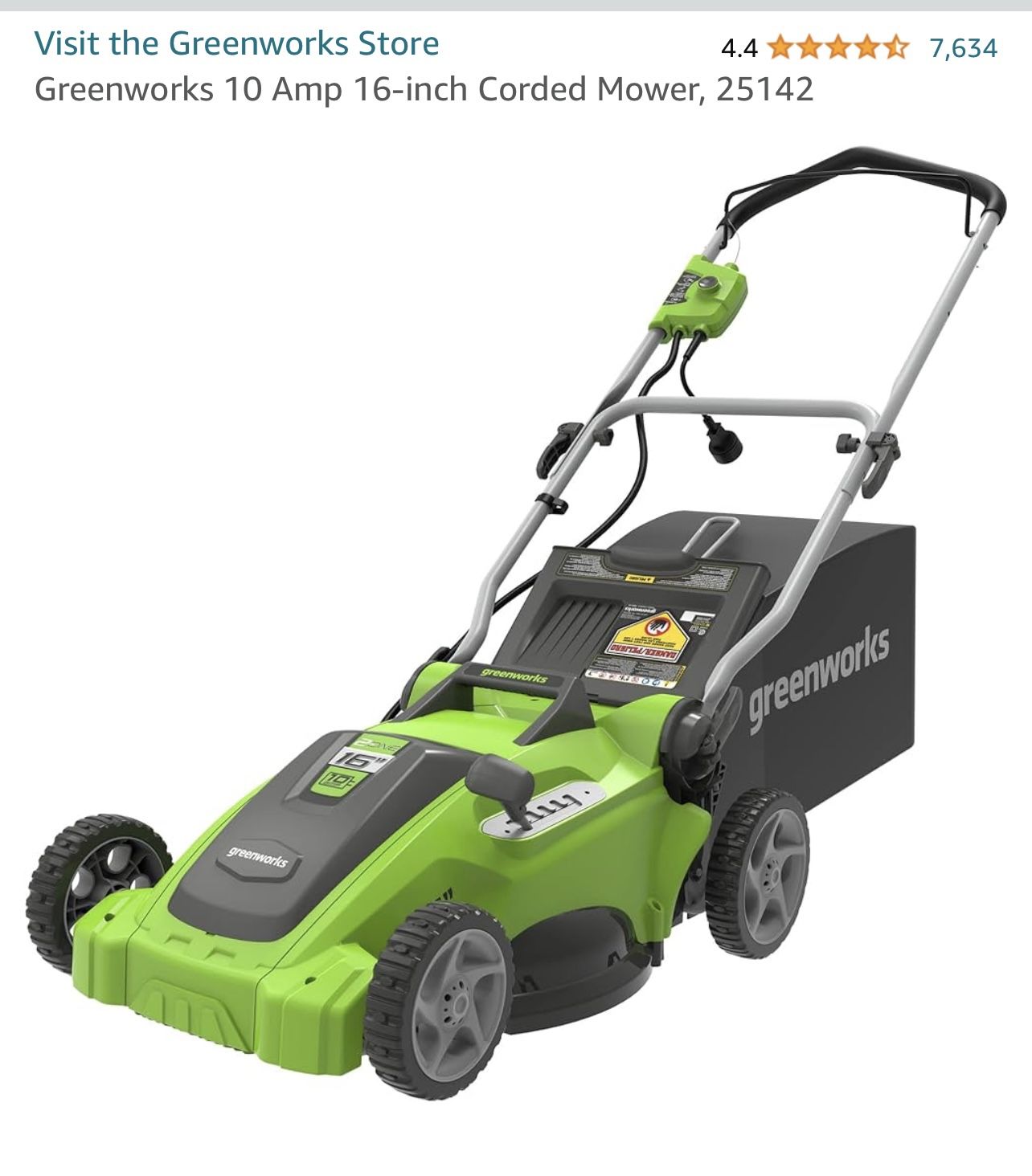 Green works Lawn Mower