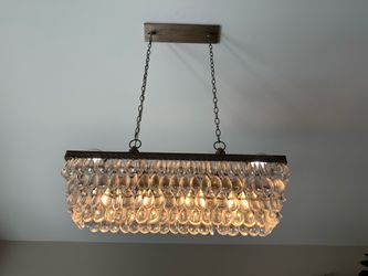 Rectangular Glass Drop Chandelier from pottery barn