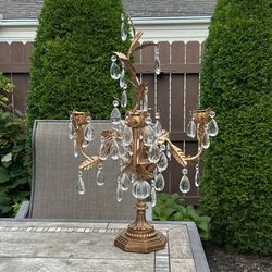 Heavy Metal Brass Candle Holder