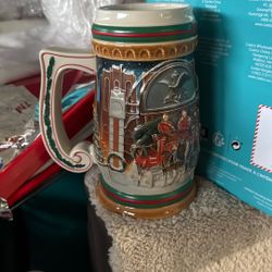 Budweiser 1997 Holiday Stein 