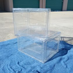 Clear Stackable Shoe Boxes $10 A piece 