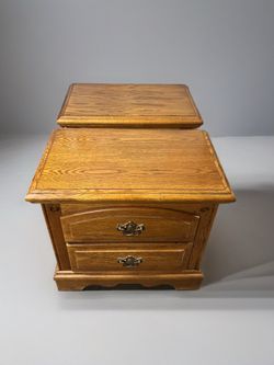 Pair of Oak Nightstands