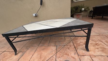 Outdoors Coffee / Center Table (Tiles & Iron)