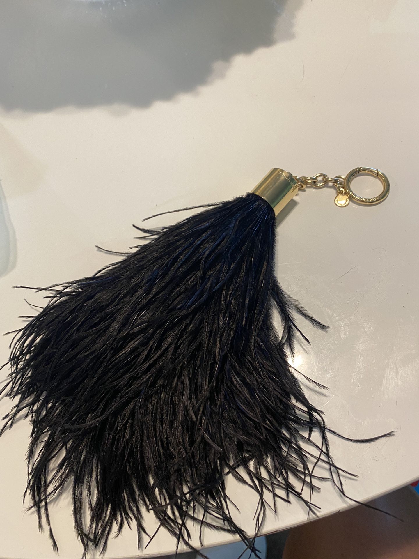 Michael Kors Ostrich Feather Keychain