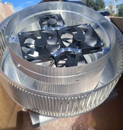 Solar Attic Roof Vent Fan with 4 Blower Motors