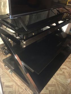 Just the tv glass tv stand ZLINER table