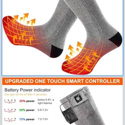 Heated Socks Charges To 7.4 V