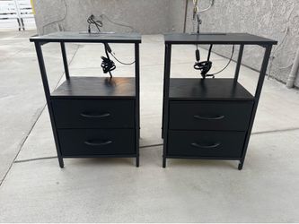 Night Stand with Charging Station
