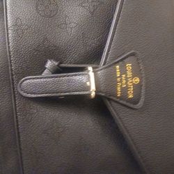 Black Leather Backpack 