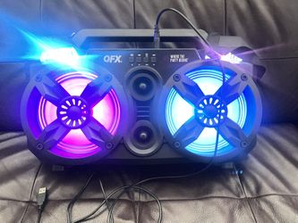Portable Wireless Bluetooth Boombox With Microphones