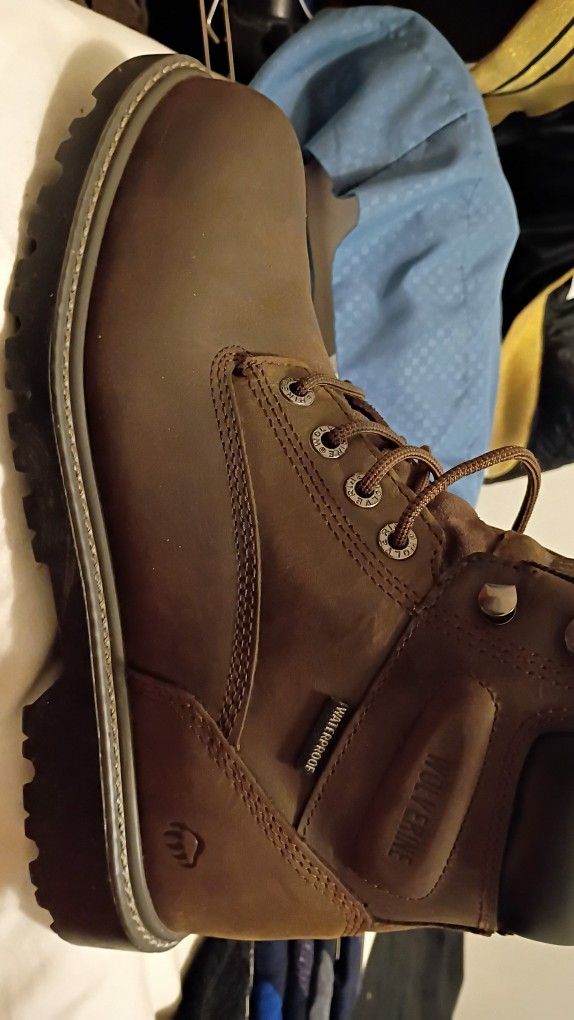 Wolverine Brown Boots 10-10.5.will Fit..