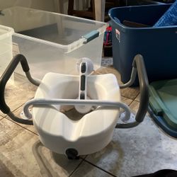 Disability Assistance Toilet Seat + Wall Bars