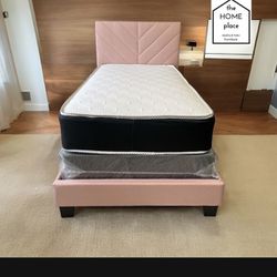 Brand New Twin Bed Frame With Mattress And Box Spring 🚨 Only $299 🚨 Ready For Delivery 🚛