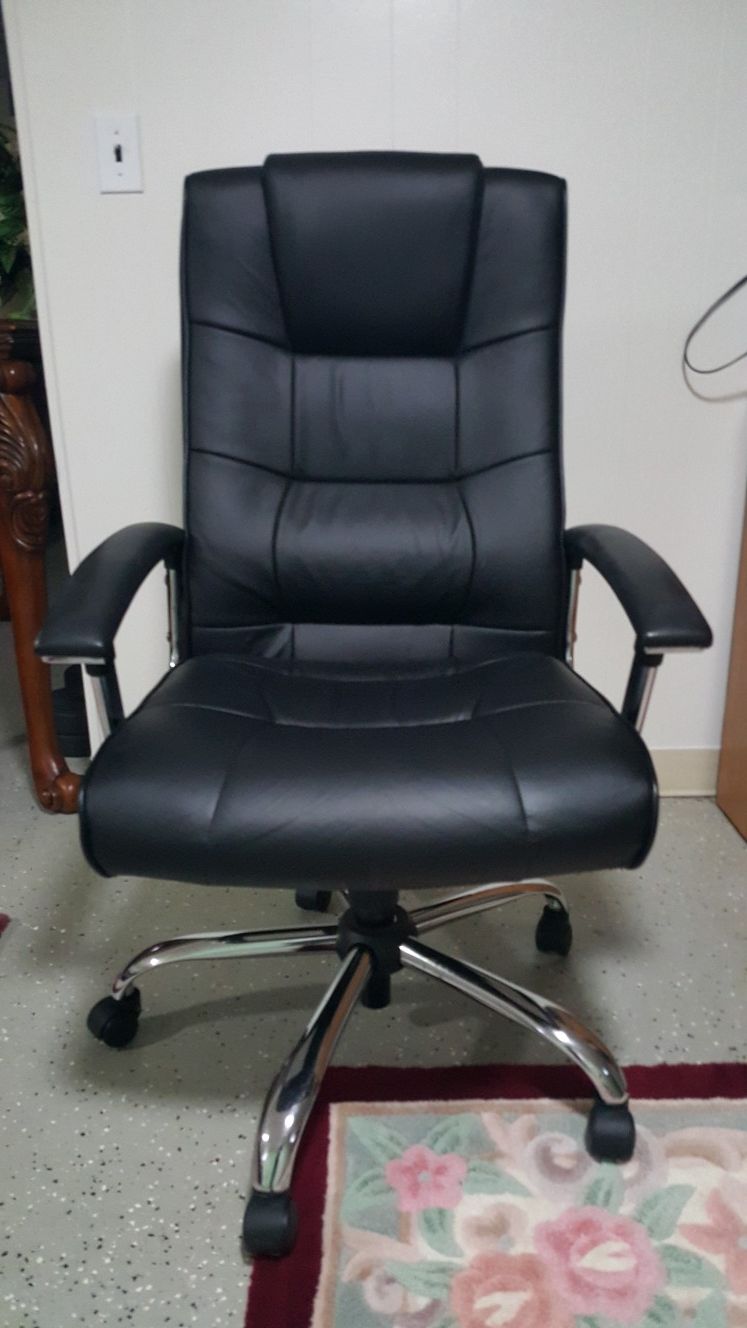 Leather desk chair