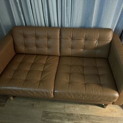 IKEA Leather Loveseat