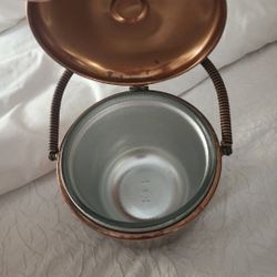 Vintage Mid Century Brass Ice Bucket by Farber Bros. COPPER
