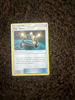 Pokémon TCG Exp. Share Trainer Item Card